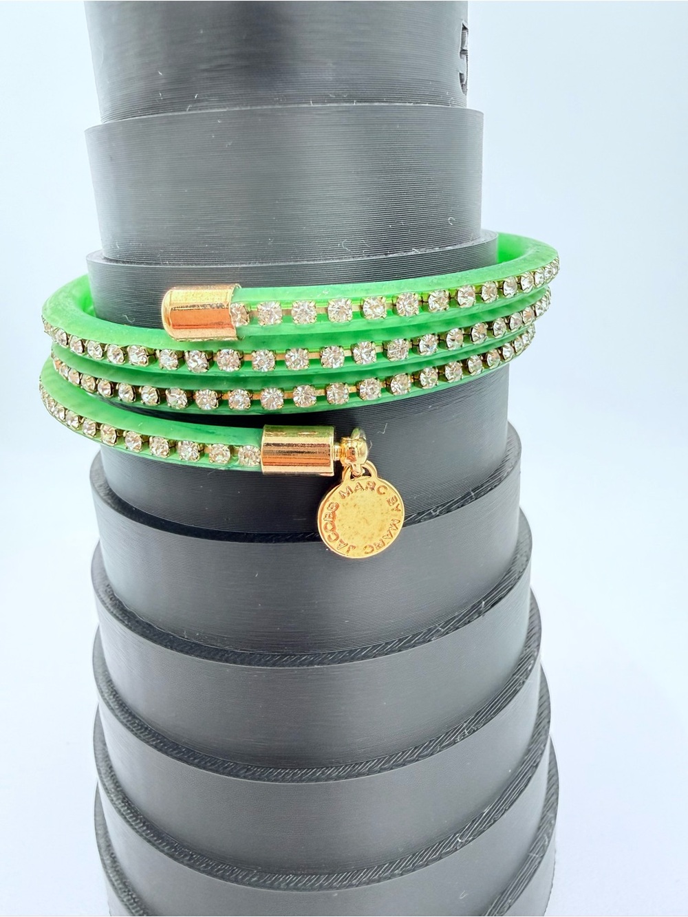 Marc by Marc Jacobs Crystal Wrap Bracelet with Rose Gold Charm NWT